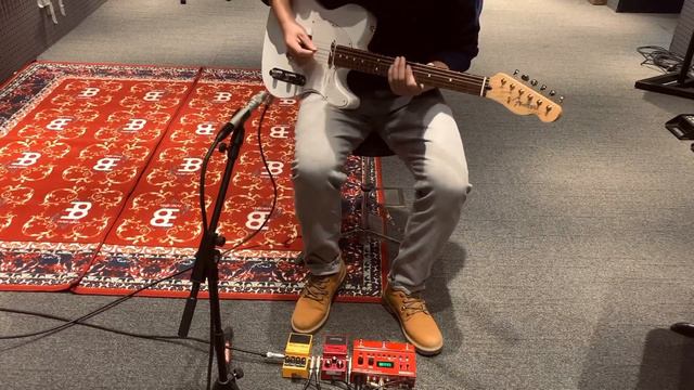 BOSS RC500 Loop station short demo with FENDER Made In Japan Hybrid II Telecaster смотреть онлайн