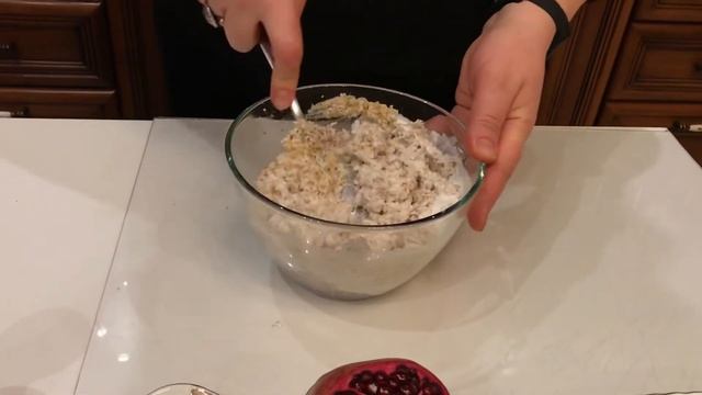 Рулетики из баклажана - простой рецепт вкусной закуски - Начинка из курицы с грецким орехом
