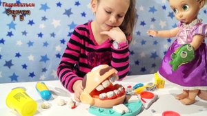 Набор пластилин Плей До Мистер зубастик видео распаковка Play Doh Doctor Drill 'N Fill set