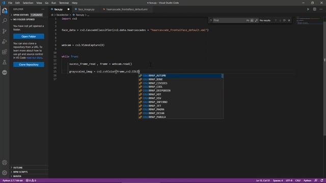 Real time  A.I Face Detector with Opencv in python || in TELUGU || python projects|| UNQ CODER
