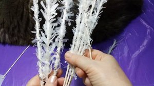 Рукоделие.  Декоративные веточки. Мастер класс. Пошаговый МК для начинающих.Своими руками.