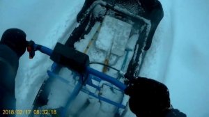 Мотобуксировщик "Помор" Ч.21 (2).Тестирование проходимости с модулем-толкачем