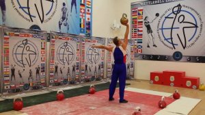 Игорь Губинов. Жонглирование гирей на чемпионате Европы 2015