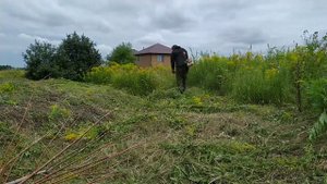 STIHL FS 450 VS HUSQVARNA 143 R2 13 соток бурьяна