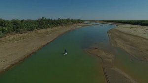 4K Amudarya river - drone footage