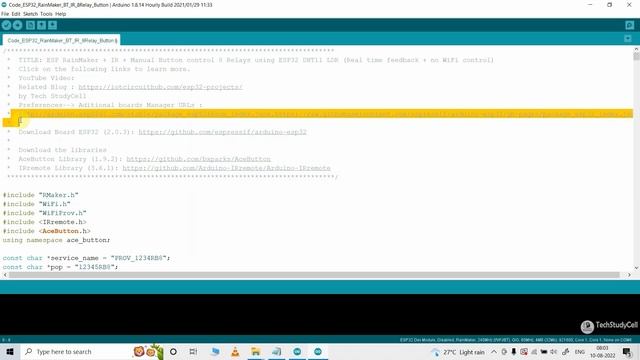 Smart Home using ESP32 Project | Google + Alexa + Bluetooth + IR + Manual Switch - IoT Project 2022
