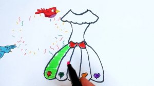 How to Draw a Dress For Children - Как нарисовать платье для детей