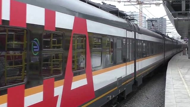 Электропоезд ЭП2ДМ-0220 (ЦППК) пригородный поезд №7430/7429 Апрелевка - Железнодорожная.