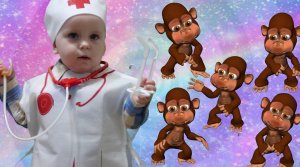 Пять маленьких обезьянок - от 1 до 5 |Детские песни |Песенки для детей