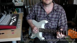 Fender Stratocaster - Using the Selector Switch - quick demo