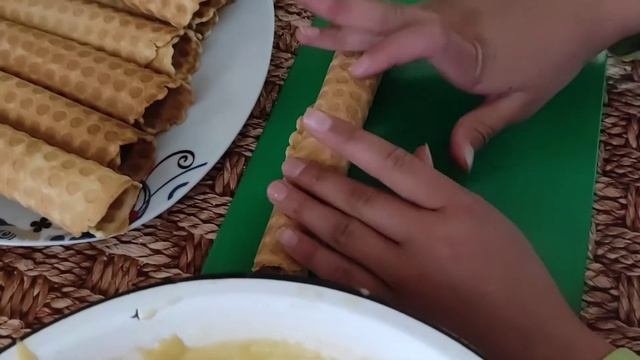 Вафельные трубочки своими руками\ рецепт трубочек вафельх\быстро и вкусно к чаю!