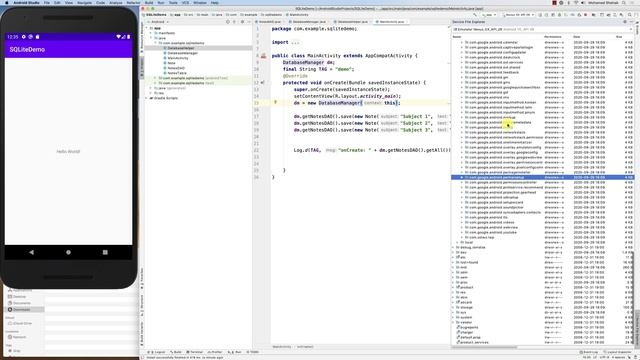 Inspecting SQLite DB смотреть онлайн