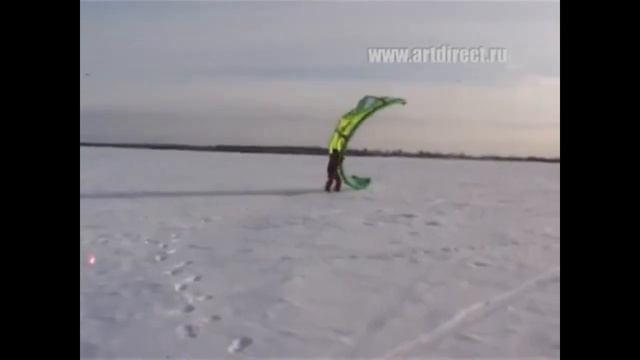 Обучение зимний кайтинг