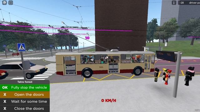 Roblox! Троллейбус ЗИУ 9 маршут 10, учусь вводить троллейбус по маршуту смотреть онлайн