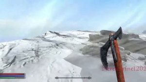 Kratos jumps off High Hrothgar in Skyrim