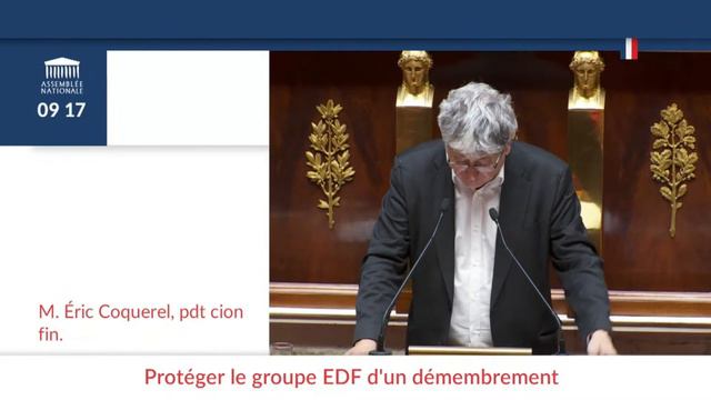 🔴En direct : Intervention d'Eric Coquerel pour protéger EDF d'un démembrement