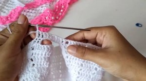 Платье крючком ЦВЕТУЩАЯ РОЗА часть2