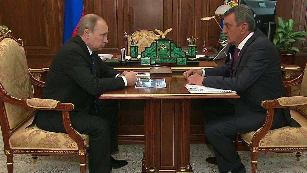 Состоялась рабочая встреча президента с губернатором Севастополя Сергеем Меняйло