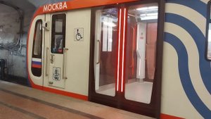 Поезд Москва-2020. Обкатка на Замоскворецкой линии. Станция Сокол.