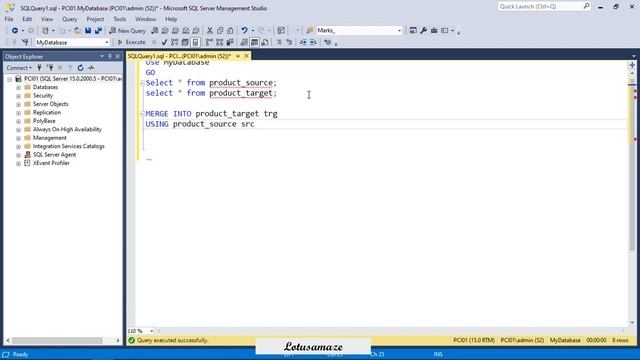 SQL Merge Statement in Hindi смотреть онлайн