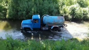 газ 3307 асенизатор, водовозка.