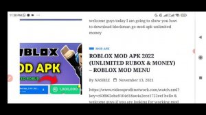 ROBLOX MOD MENU 2022 - ROBLOX MOD APK UNLIMITED ROBUX & MONEY (Android & Ios)
