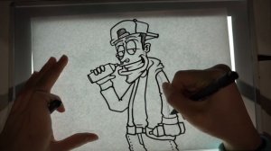 How to draw a Graffiti Character