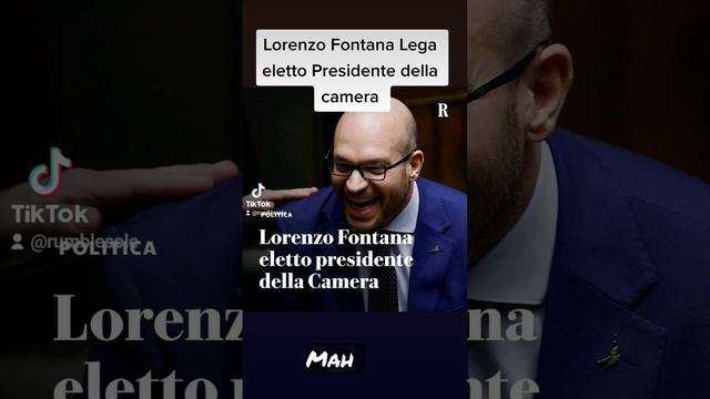 Lorenzo Fontana Lega eletto Presidente della camera 🙄