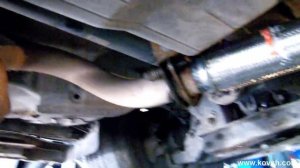 Врезка гофры в выхлопную на PAJERO  3.2 Di DC 4M41