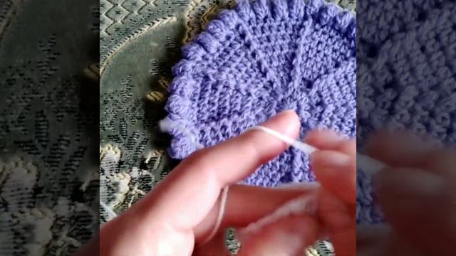 Мини салфетка для праздничного стола|Crochet mini napkin#салфетка#крючком#серверовкастола