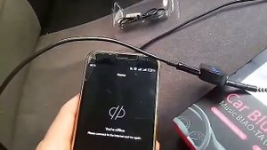 Беспроводной автомобильный приемник AUX Bluetooth Receiver + микрофон BIAO