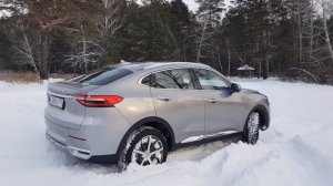 Haval f7x  по зимнему лесу