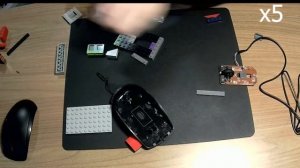 Сделали компьютерную мышь из лего! (исправленный ролик)