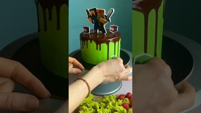 Декор торта Майнкрафт #торт#кондитер#майнкрафт