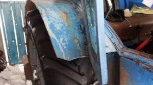 Новые зеркала на т-40 от УАЗ, и установка газового упора