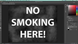 SMOKE BACKGROUND and SMOKE TEXT – Photoshop Tutorial