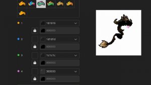 Как сделать скин змеи с языком! [pony town]?