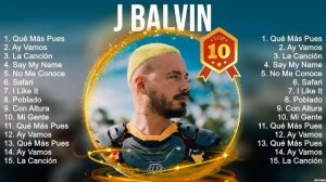 J Balvin ~ Top Latin Songs Compilation 2023, Best Latino Mix 2023, Best Latino Pop