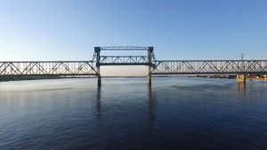 Архангельск. Развод ЖД моста