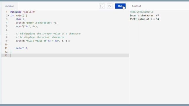 @codingflying2023 C Program to Find ASCII Value of a Character || Easiest way to Understand C ?️??️