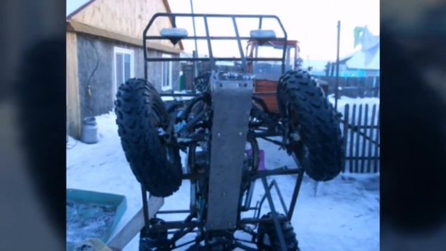 Мини обзор! Квадроцикл своими руками! Квадро-иж! смотреть онлайн