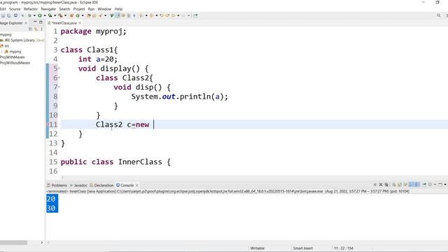 #92 Java Method Local Inner Class