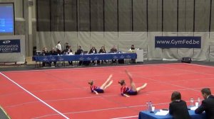 ACRO KT Aalst A-Beloften: PV1 2014: Kaat De Brabanter en Charlotte Bertrem (Tempo)