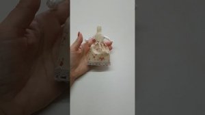 Куколка Тильда из ткани и кружев