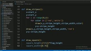 Draw USA ??Flag |Full Python Code || Python Turtle