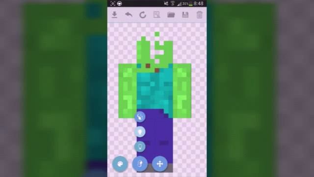 Очень крутое приложение для создания своего скина для Minecraft PE.Игрок 2 Game смотреть онлайн