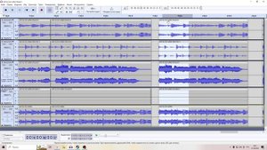 Аудасити:  Работа с музыкальным треком.