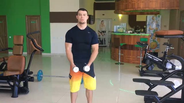 Махи гантелей в стороны. смотреть онлайн