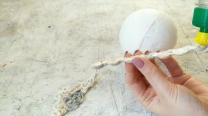 Шар на елку из ваты! Шикарные игрушки своими руками.