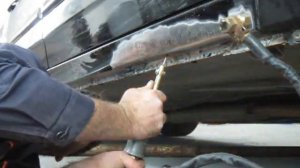 Рихтовка порога споттером (полный цикл)